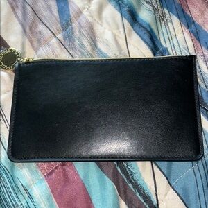 Authentic Stella McCartney large medallion black wallet/clutch/pouch